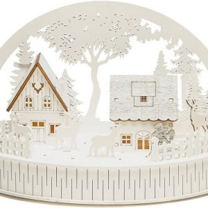 KONSTSMIDE Weihnachtsdorf, 6 Stunden Timer, 5 warm weiße Dioden