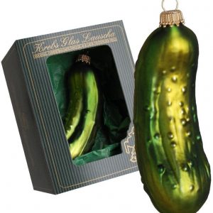 Krebs Glas Lauscha Christbaumschmuck »Deutsche Weihnachtsgurke«, (1 tlg.), mundgeblasen, Höhe ca. 11 cm