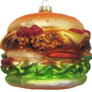 Krebs Glas Lauscha Christbaumschmuck »Hamburger« (1-tlg), mundgeblasen