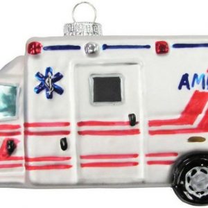 Krebs Glas Lauscha Christbaumschmuck »Krankenwagen« (1-tlg), mundgeblasen