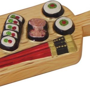 Krebs Glas Lauscha Christbaumschmuck »Sushi-Platte« (1-tlg), mundgeblasen