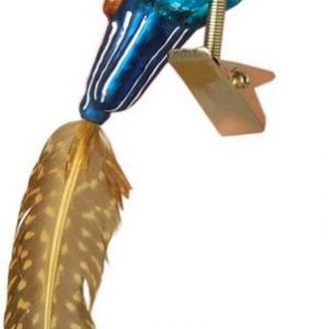 Krebs Glas Lauscha Weihnachtsbaumklammer »Eisvogel« (1-tlg), mundgeblasen