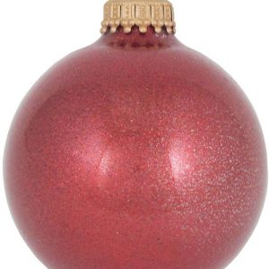 Krebs Glas Lauscha Weihnachtsbaumkugel »CBK03288« (6 St), mit Glitter