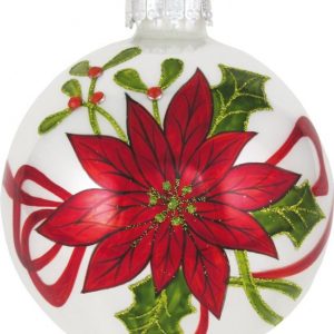 Krebs Glas Lauscha Weihnachtsbaumkugel »CBK50316« (1 St), mit Weihnachtsstern