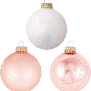 Krebs Glas Lauscha Weihnachtsbaumkugel »CBK710015A« (8 St), mit Glitterdekor
