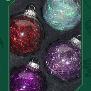 Krebs Glas Lauscha Weihnachtsbaumkugel »CBK81928« (4 St)