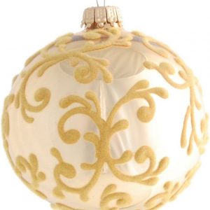 Krebs Glas Lauscha Weihnachtsbaumkugel »CBK93543« (1 St), aus Glas, mit Dekor