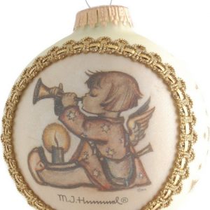 Krebs Glas Lauscha Weihnachtsbaumkugel »KGL77683« (1 St), aus Glas, mit Engelmotiv