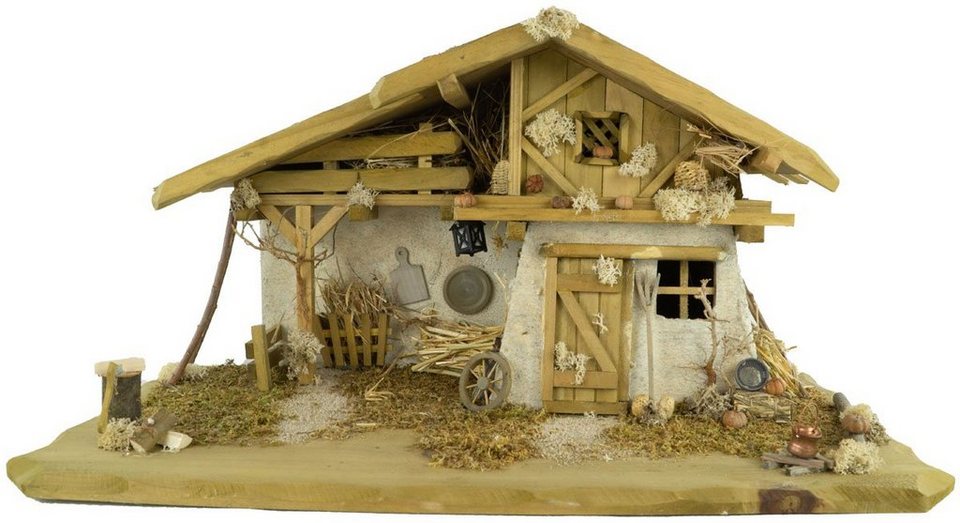 Krippenursel Krippe »Weihnachtskrippe Olbernhau inkl. 11-tlg. Figurensatz K 604« (1-tlg), Handbemalte Figuren – Bild 2