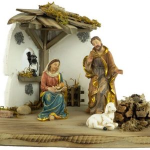 Krippenursel Krippe »Weihnachtskrippe Raitenberg inkl. heiliger Familie 72740« (1-tlg), handbemalte Figuren