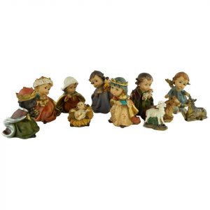 Krippenursel Krippenfigur »Kinderkrippenfiguren 12-tlg., ca. 7 cm, K 299« (12 St., 12-tlg), handbemalte Krippenfiguren