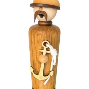 Kuhnert Räuchermännchen »34109, Meisterstück Seebär«, Räucherfigur aus Eichenholz, Made in Germany