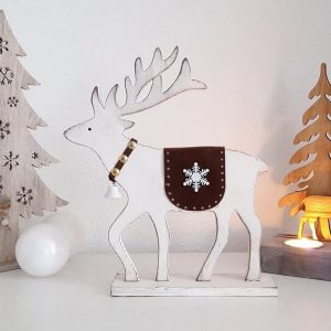 LB H&F Lilienburg Dekofigur »Weihnachtsdeko Deko Dekoration Weihnachten Tischdeko Hirsch Aufsteller Dekofigur Holz Dekofigur Adventsdeko Herbstdeko…