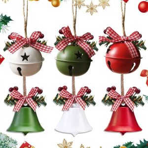 Leway Weihnachtsbaumkugel »6 Stück Weihnachtsglocke Anhänger Ornamente Weihnachten Farbige Metallglocken Hängen Weihnachtsdekoration Weihnachtsbaum…