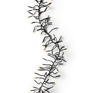 Lumineo LED-Lichterkette »Lumineo Lichterkette Cluster 144 LED's 1,2 m warm weiß, schwarzes Kabel«, Indoor & Outdoor, dimmbar, 8h-Timer,...