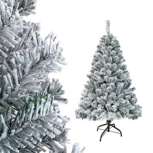 LZQ Künstlicher Weihnachtsbaum »Weihnachtsbaum künstlich PVC Christbaum«, inkl. Ständer – 120cm Weißer Bommel