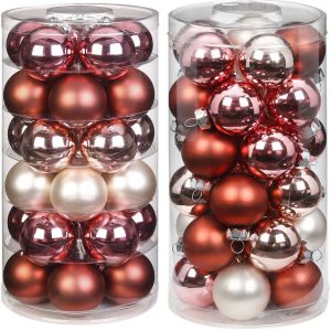 MAGIC by Inge Weihnachtsbaumkugel »Avenue of Romance« (60 St), hochwertiger Echtglas-Weihnachtsschmuck, Ø 4 cm und Ø 6 cm
