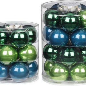 MAGIC by Inge Weihnachtsbaumkugel »Brillant Nightfall« (32 St), hochwertiger Echtglas-Weihnachtsschmuck, Ø 6 cm und Ø 8 cm