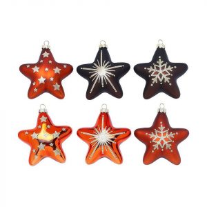 magic Weihnachtsbaumkugel »12-tlg. Glas-Weihnachtsstern Set, Ø 8cm«