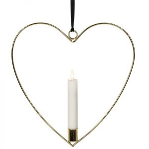 Markslöjd Sweden Schwibbogen »Markslöjd LED-Herzen, Flamme Heart 1 warmweiße LED hängend«