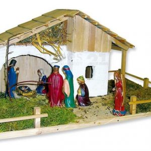 matches21 HOME & HOBBY Holzbaukasten »Weihnachtskrippe Kinder Bausatz Werkset«