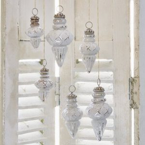 Mirabeau Christbaumschmuck »Weihnachtsschmuck 6er Set Belle antikweiß«