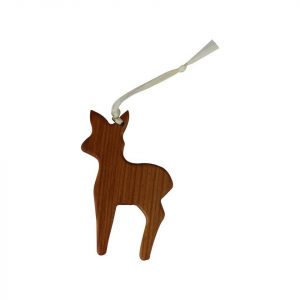mitienda Christbaumschmuck »Geschenkanhänger aus Holz Reh«