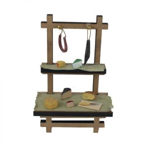 mitienda mit liebe gemacht Krippen-Zubehör »Krippenzubehör Marktstand mit Käse, Fleisch & Brot«