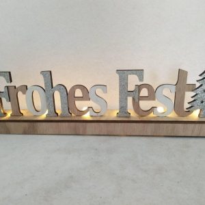 my home Deko-Schriftzug »Frohes Fest« (1 St), mit LED