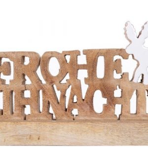 Myflair Möbel & Accessoires Deko-Schriftzug (1 St), „Frohe Weihnachten“, aus Holz, Höhe ca. 16 cm