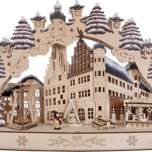 Myflair Möbel & Accessoires LED Schwibbogen (1-tlg), aus Holz, mit LED Beleuchtung, Höhe ca. 28 cm