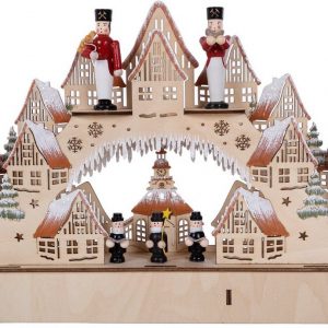 Myflair Möbel & Accessoires LED Schwibbogen (1-tlg), aus Holz, mit LED Beleuchtung, Höhe ca. 21 cm