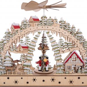 Myflair Möbel & Accessoires LED Schwibbogen, 1 tlg., aus Holz, mit LED Beleuchtung, Höhe ca. 38 cm