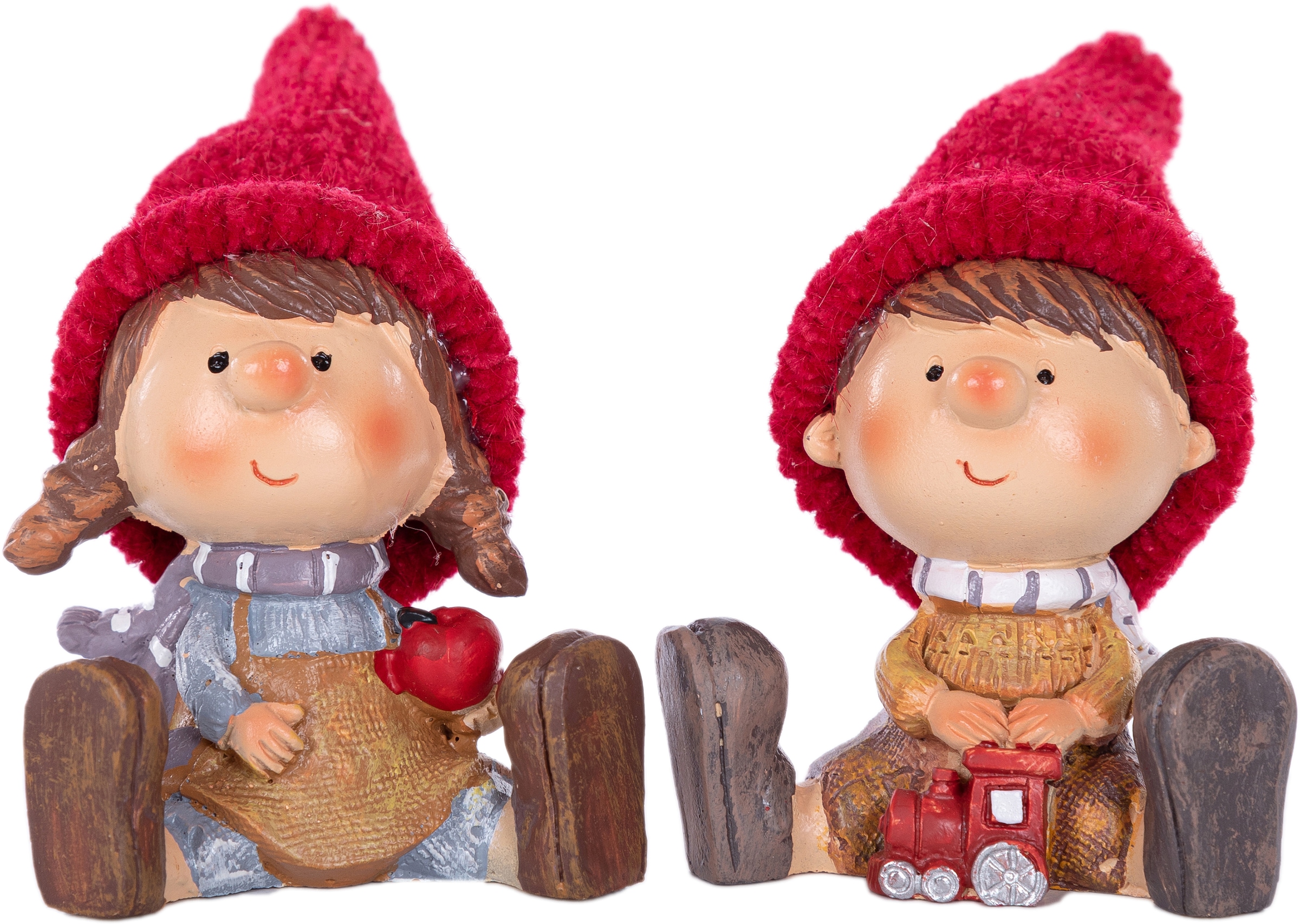 Myflair Möbel & Accessoires Weihnachtsfigur, (Set, 2 St.), Wichtelpärchen, Höhe ca. 11 cm