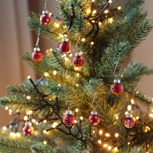 New Home Weihnachtsbaumkugel »Mini-Weihnachtsbaumkugeln aus Glas 9er-Set 2cm Christbaumschmuck Weihnachtsdeko«