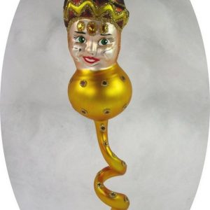 Nostalgie Christbaumschmuck Thüringen Christbaumschmuck »Fröhlicher goldener Harlekin« (1-tlg)