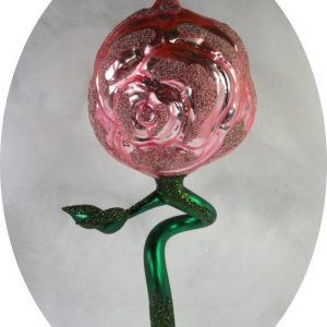 Nostalgie Christbaumschmuck UG Christbaumschmuck (1-tlg), Rose rosa