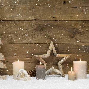 Platzset, »Tischsets I Platzsets abwaschbar – Weihnachten – Weihnachtliches Arrangement aus Holz – aus erstklassigem Vinyl (Kunststoff) – 4 Stück -…