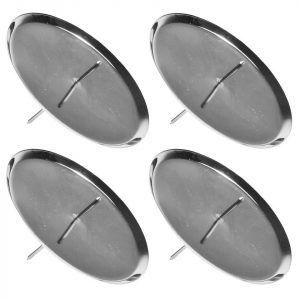 RIFFELMACHER & WEINBERGER Adventsleuchter »Adventskerzenhalter Ø 10 cm Gold oder Silber, 4 Stück - Kerzenhalter für Stumpenkerzen Adventskranz«