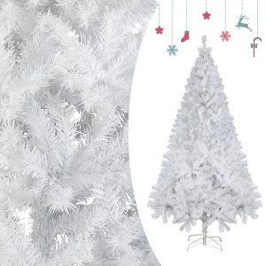 Salcar Künstlicher Weihnachtsbaum »Künstlicher Tannenbaum Weihnachtsbaum Christbaum mit Ständer Weiß«, 180cm mit 735 Spitzen