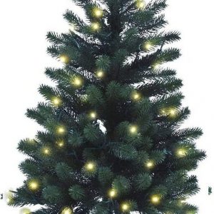 SCHAUMEX Künstlicher Weihnachtsbaum »Weihnachtstanne, Christbaum mit LED Beleuchtung«, Premium Spritzguss Weihnachtsbaum, Naturgetreu, Schwer...