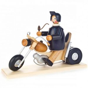 Schenk Holzkunst Räuchermännchen »Räuchermann Biker auf Motorrad«, Hergestellt im Erzgebirge – Made in Germany