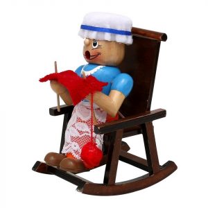 SIGRO Räuchermännchen »Holz Räucherfrau Oma im Schaukelstuhl«