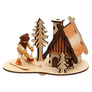 SIGRO Räuchermännchen »Holz Räucherhaus Winterfigur«
