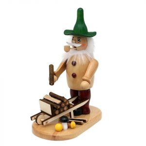 SIGRO Räuchermännchen »Holz Räuchermann Waldwichtel mit Schubkarre«