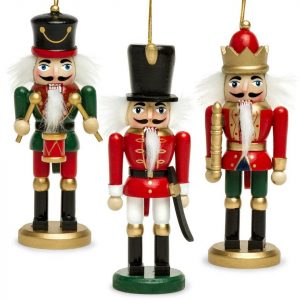 SIKORA Christbaumschmuck »NK-F große XL Nussknacker Figuren als Weihnachtsbaum Anhänger im 3er Set H ca. 15 cm«