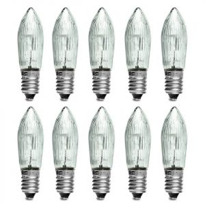 SIKORA Schwibbogen »E10 LED Ersatzbirnen 10-55V 0,1W E10 10er Set«