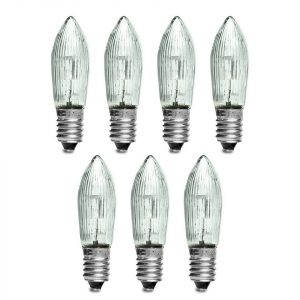 SIKORA Schwibbogen »E7 LED Ersatzbirnen 10-55V 0,1W E10 7er Set«