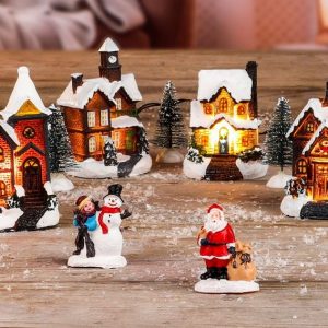 Spetebo Weihnachtsstadt »LED Weihnachtsstadt – Set 11-teilig«