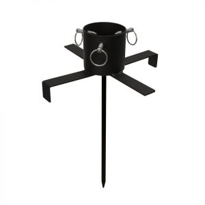 STAR TRADING Christbaumständer »Baumständer Gusseisen mit Erdspieß Stammdurchmesser 3-9cm H: bis 2,5m f. Außen«